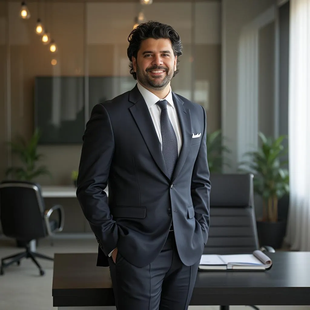 Cliente corporativo satisfecho